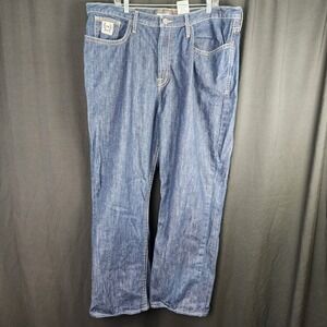 Cinch WRX Flame Resistant FR Work Jeans Men 42x34 Dark Wash Denim